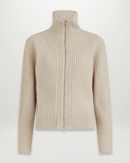 Cardigan Belstaff Femme Emmeline Blanche Laine Soldes YN4987205